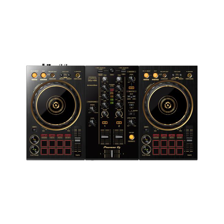 Pioneer DDJ-400-N Gold 2-Channel DJ Controller (Limited Edition 