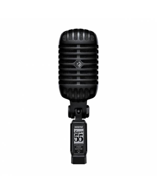 Shure SUPER 55-BLK Deluxe Vocal Microphone Pitch Black Edition  SingaporeProAudio
